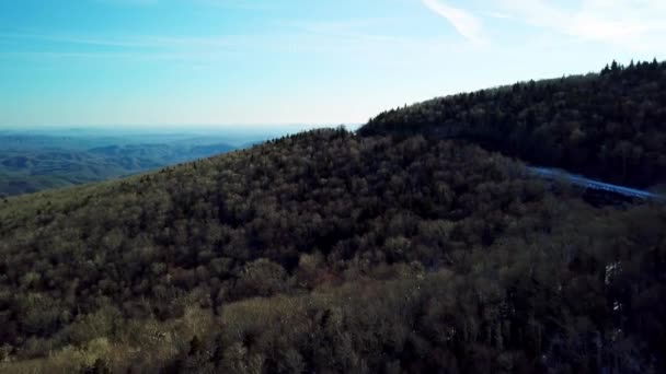 Góry Blisko Dziadek Mountain Dziadek Mountain Karolina Północna — Wideo stockowe