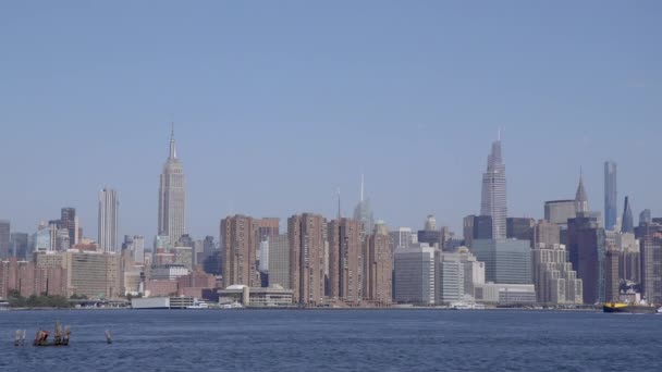 Midtown Manhattan New York Dall Altra Parte Dell East River — Video Stock