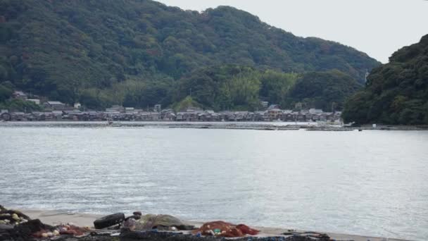 Kuzey Kyoto Ine Cho Uzakta Balıkçı Evi Japonya — Stok video
