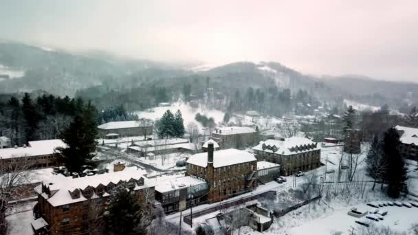 Wide Shot Lees Mcrae College Banner Elk Banner Elk Carolina — Vídeos de Stock