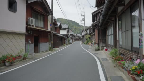 Ine Cho Stad Norra Kyoto Japan Lugn Gata Gammaldags Japansk — Stockvideo