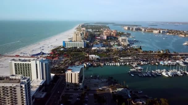 Clearwater Florida Clearwater Beach Florida Aerial — стокове відео