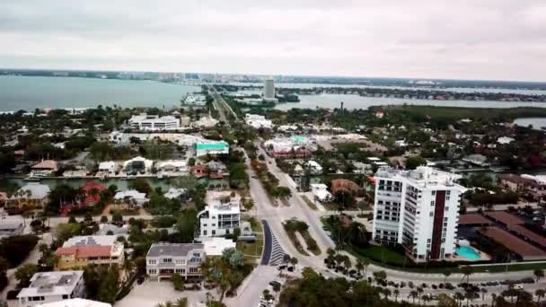 Lido Beach Blickar Mot Sarasota Florida Lido Key — Stockvideo