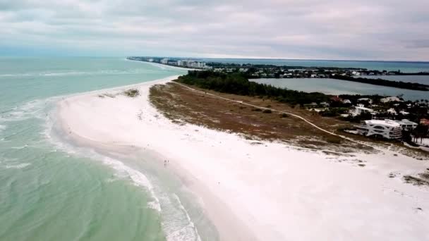 White Sands Lido Beach Lido Key Nära Sarasota Florida — Stockvideo