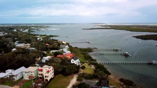 Augustine Lighthouse Área Augustine Florida — Vídeo de Stock