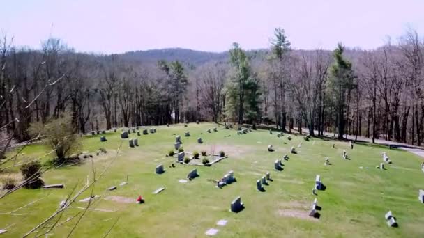 Cmentarz Nagrobki Północnej Karolinie — Wideo stockowe