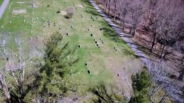 空中墓地 4Kの墓地 — ストック動画