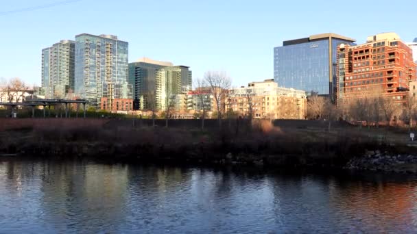 Vue Sur Centre Ville Denver Depuis Riverfront Park — Video