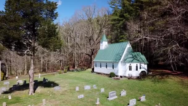 Εκκλησία Του Αγίου Ιωάννη Επισκοπική Στην Κομητεία Watauga — Αρχείο Βίντεο