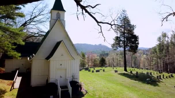 Church Valle Crucis North Carolina — Stock Video