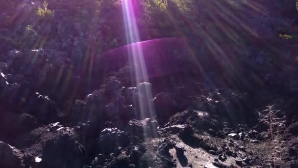 日本鹿儿岛日出的Sakurajima Geo Park火山景观 — 图库视频影像