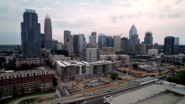 Charlotte Charlotte North Carolina Aerial — Stock video