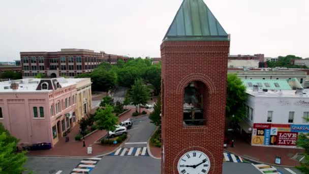 Salida Aérea Rápida Spartanburg Spartanburg Carolina Del Sur — Vídeo de stock