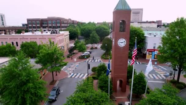 Aerial Tilt Spartanburg Spartanburg Dél Karolina — Stock videók