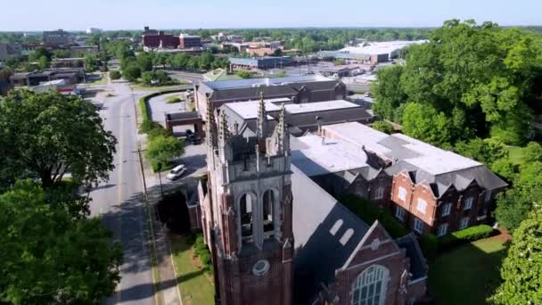 Greenwood Greenwood South Carolina Aerial — Stock video