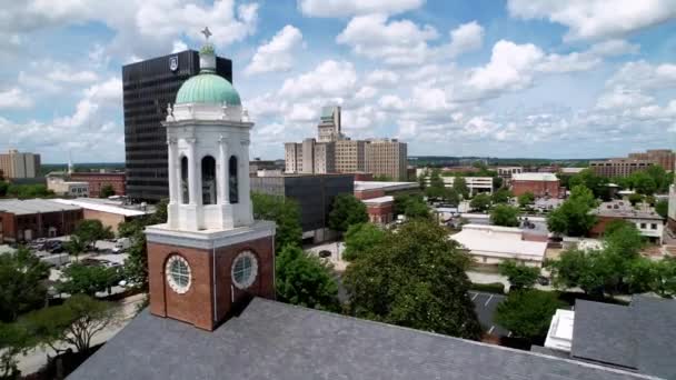 Augusta Georgia Skyline Aerial Shot — стоковое видео