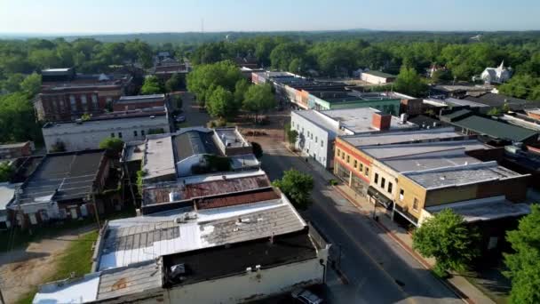 High Abbeville Abbeville South Carolina Aerial — Vídeo de Stock