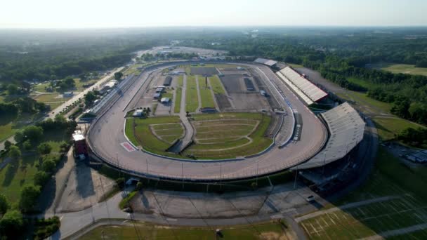 Darlington Raceway Antenn Tryck Darlington Darlington South Carolina — Stockvideo