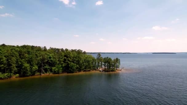 湖中的杂音Sc 湖中的杂音南卡罗来纳空中的杂音 — 图库视频影像