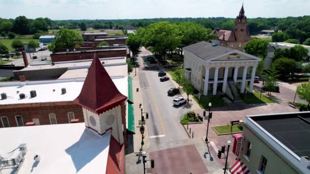 Pequena Cidade América Alta Acima Newberry Newberry Sul Carolina — Vídeo de Stock