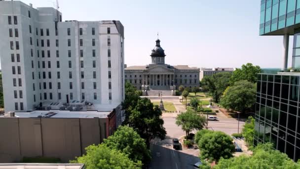 Impulso Aéreo Columbia Capital Estado Columbia Carolina Sul Capital Estado — Vídeo de Stock