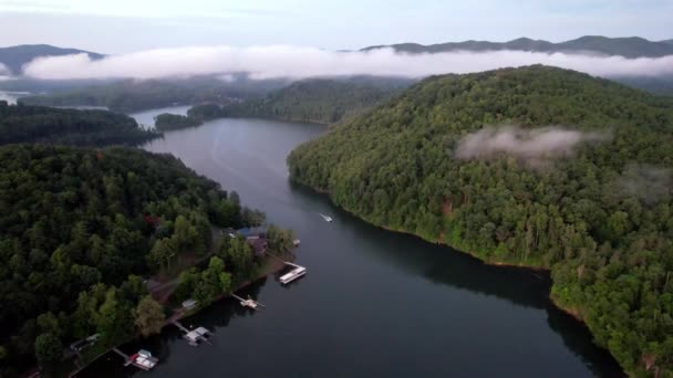 Alto Sopra Lago Watauga Nel Tennessee Orientale — Video Stock