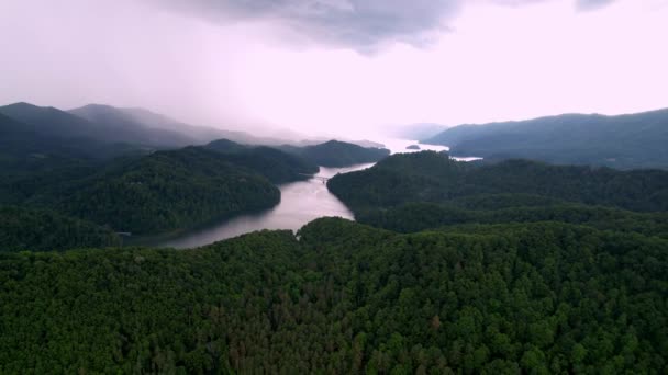 Pont Butler Aérien Sur Watauga Lake Dans Est Tennessee Près — Video