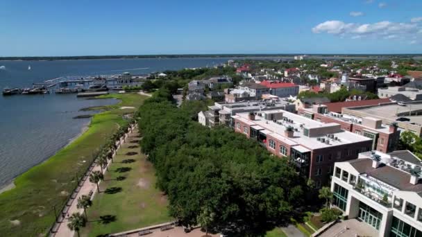 Charleston Charleston Południowa Karolina Rozwój Dzielnicy Historycznej — Wideo stockowe