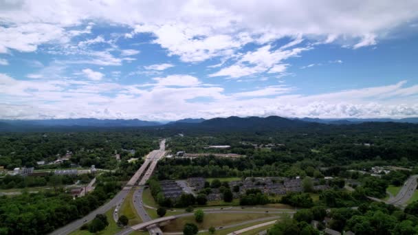 Αυτοκινητόδρομος Δυτικά Από Asheville Asheville Βόρεια Καρολίνα Πυροβόλησε — Αρχείο Βίντεο