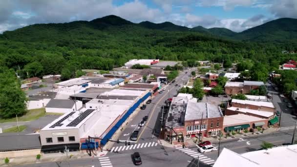 High Aerial Black Mountain Black Mountain North Carolina — Stock video