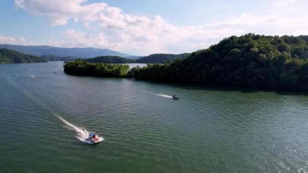 South Holston Lake Aerial Der Nähe Von Bristol Virginia Tennessee — Stockvideo