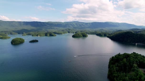Aerial High Sopra South Holston Lake Nel Tennessee Orientale Vicino — Video Stock