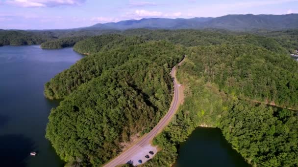 South Holston Lake Shoreline Východním Tennessee Bristolu Kingsportu Johnson City — Stock video