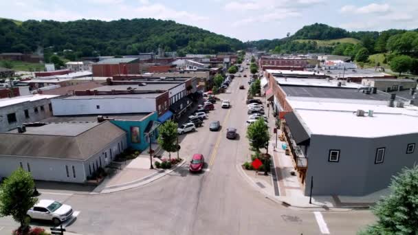 Pousser Lentement Dans West Jefferson West Jefferson Caroline Nord Près — Video