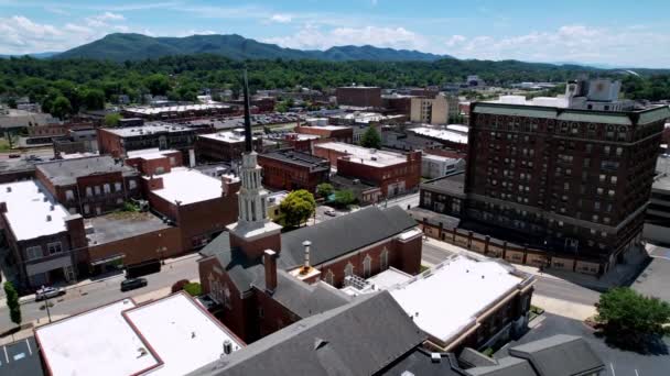 Aerial Johnson City Tennessee East Jalá — Vídeo de stock