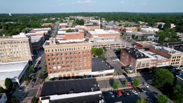 Aerial Pullout Gastonia Gastonia Aerial Pullout Small Town America Small — Stockvideo