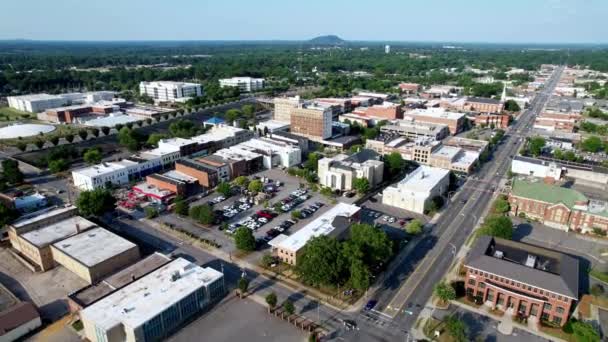 Luchtdruk Hoog Boven Gastonia Gastonia North Carolina Achtergrond — Stockvideo