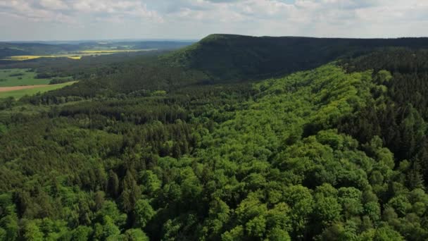 Vôo Incrível Sobre Vista Panorâmica Vyhlidka Tety Cidade Moravska Trebova — Vídeo de Stock