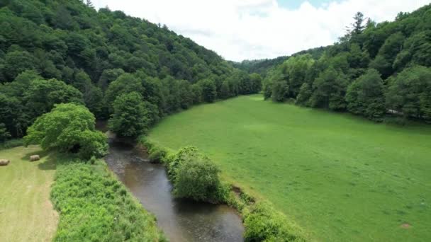 Aerail Tilt New River Watauga County Carolina Del Norte — Vídeo de stock