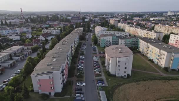 Вигляд Міського Району Розвиток Чарівного Міста Світаві Чехія — стокове відео