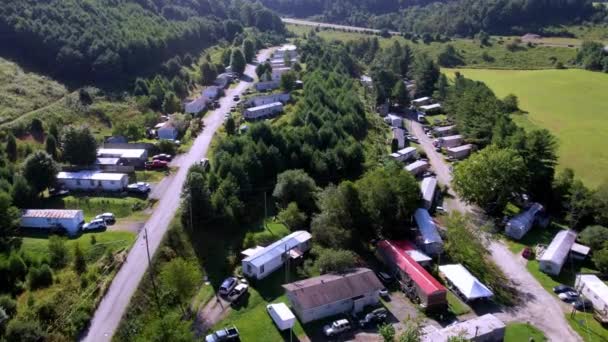 Area Camper Area Roulotte Lavoratori Migranti Area Camper Montagna Nord — Video Stock