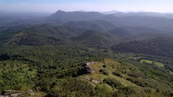 Antene Göre Yılan Dağı Kuzey Karolina Kuzey Karolina Kuzey Karolina — Stok video