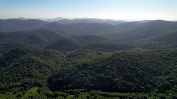 Montanha Vista Aérea Perto Boone Soprando Rock Carolina Norte — Vídeo de Stock