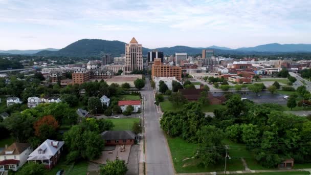 Pokaż Pchnąć Panoramy Wirginii Roanoke — Wideo stockowe
