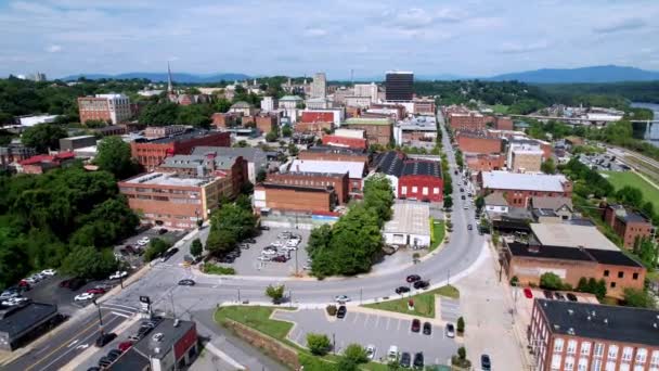 Luftangriff Auf Lynchburg Virginia — Stockvideo