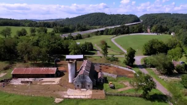 Most I77 Přes Řeku Shot Tower Virginia — Stock video