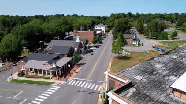 Malé Město America Mcadenville Severní Karolína Vánoční Město Usa — Stock video