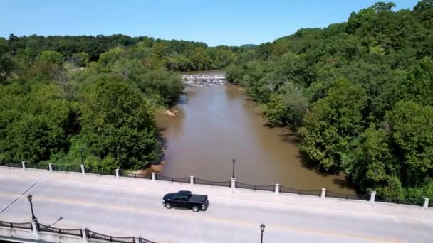 Mcadenville Řeka Vodopád Mcadenville Severní Karolína — Stock video