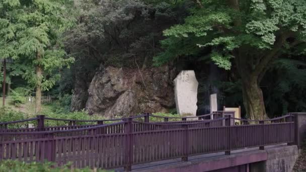 Gifu City Park Padella Lenta Sullo Spazio Verde Nel Koen — Video Stock