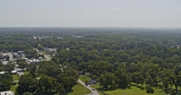 Jackson Georgia Aerial Drone Flotando Por Encima Captura Del Paisaje — Vídeos de Stock